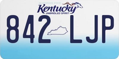 KY license plate 842LJP