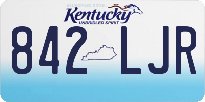 KY license plate 842LJR