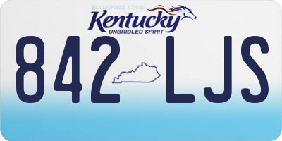 KY license plate 842LJS
