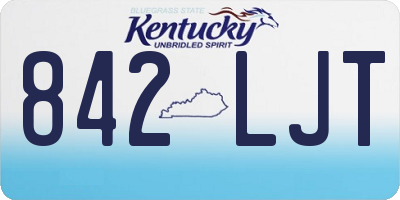 KY license plate 842LJT