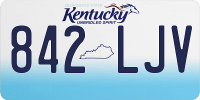 KY license plate 842LJV