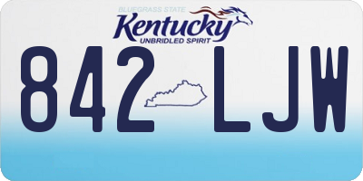 KY license plate 842LJW