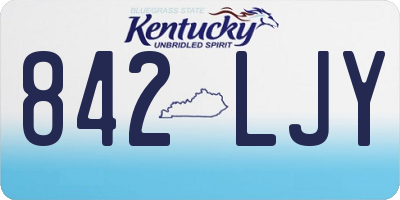 KY license plate 842LJY
