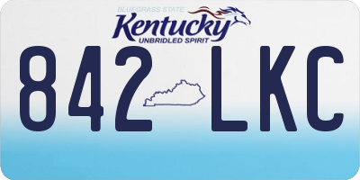 KY license plate 842LKC