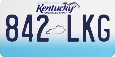 KY license plate 842LKG