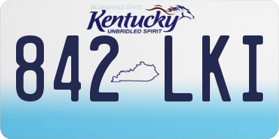 KY license plate 842LKI