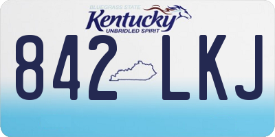 KY license plate 842LKJ
