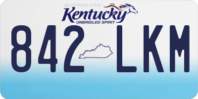 KY license plate 842LKM