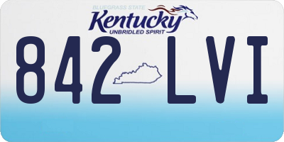 KY license plate 842LVI
