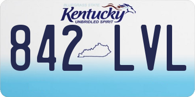 KY license plate 842LVL