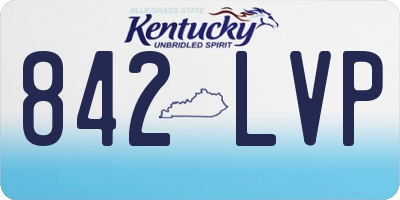 KY license plate 842LVP