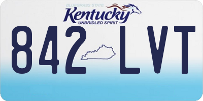 KY license plate 842LVT