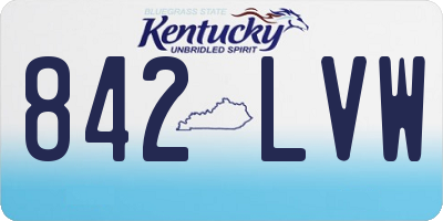 KY license plate 842LVW