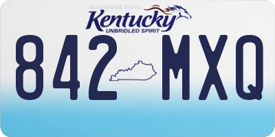 KY license plate 842MXQ