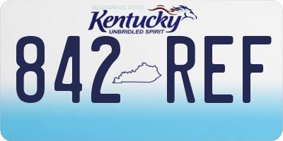 KY license plate 842REF