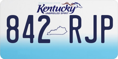 KY license plate 842RJP