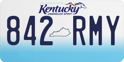 KY license plate 842RMY