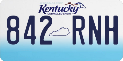 KY license plate 842RNH