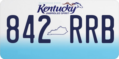 KY license plate 842RRB