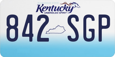 KY license plate 842SGP
