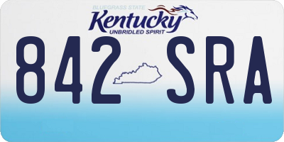 KY license plate 842SRA
