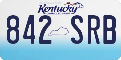 KY license plate 842SRB