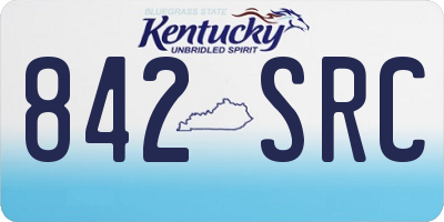 KY license plate 842SRC
