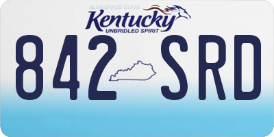 KY license plate 842SRD