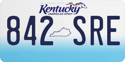 KY license plate 842SRE