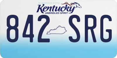 KY license plate 842SRG