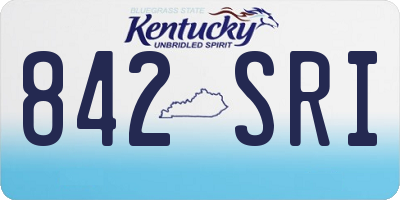 KY license plate 842SRI