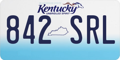 KY license plate 842SRL
