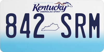 KY license plate 842SRM