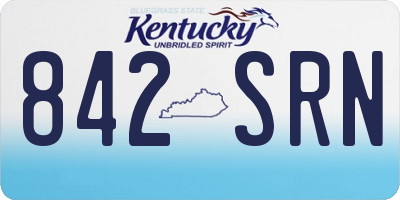KY license plate 842SRN