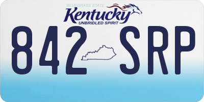 KY license plate 842SRP