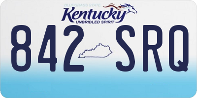 KY license plate 842SRQ