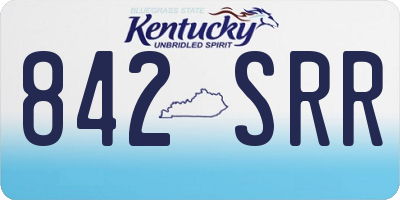 KY license plate 842SRR