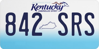 KY license plate 842SRS