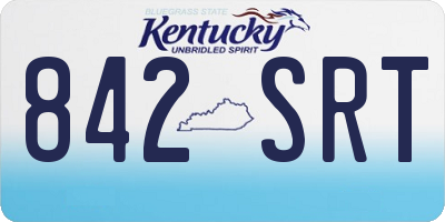 KY license plate 842SRT