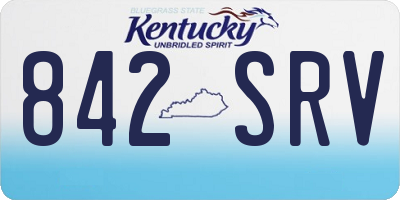 KY license plate 842SRV
