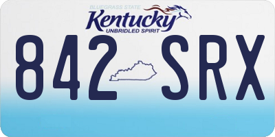 KY license plate 842SRX