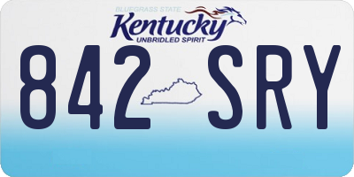 KY license plate 842SRY