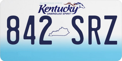 KY license plate 842SRZ