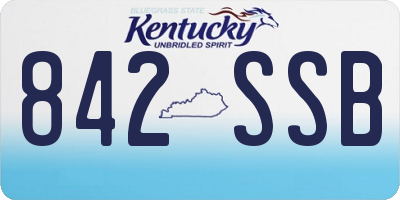 KY license plate 842SSB