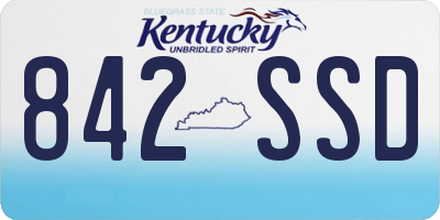 KY license plate 842SSD