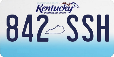 KY license plate 842SSH