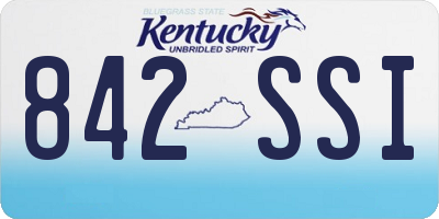 KY license plate 842SSI