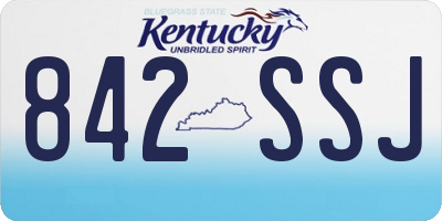 KY license plate 842SSJ
