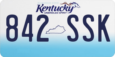 KY license plate 842SSK
