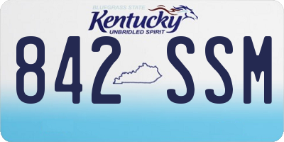 KY license plate 842SSM